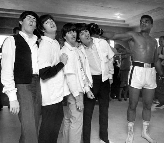 The Beatles meet Cassius Clay